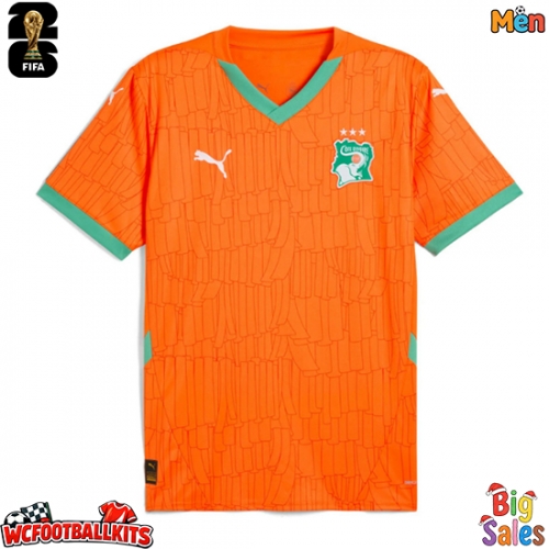 Ivory Coast Replica Home Stadium Shirt World Cup 2026 Short Sleeve